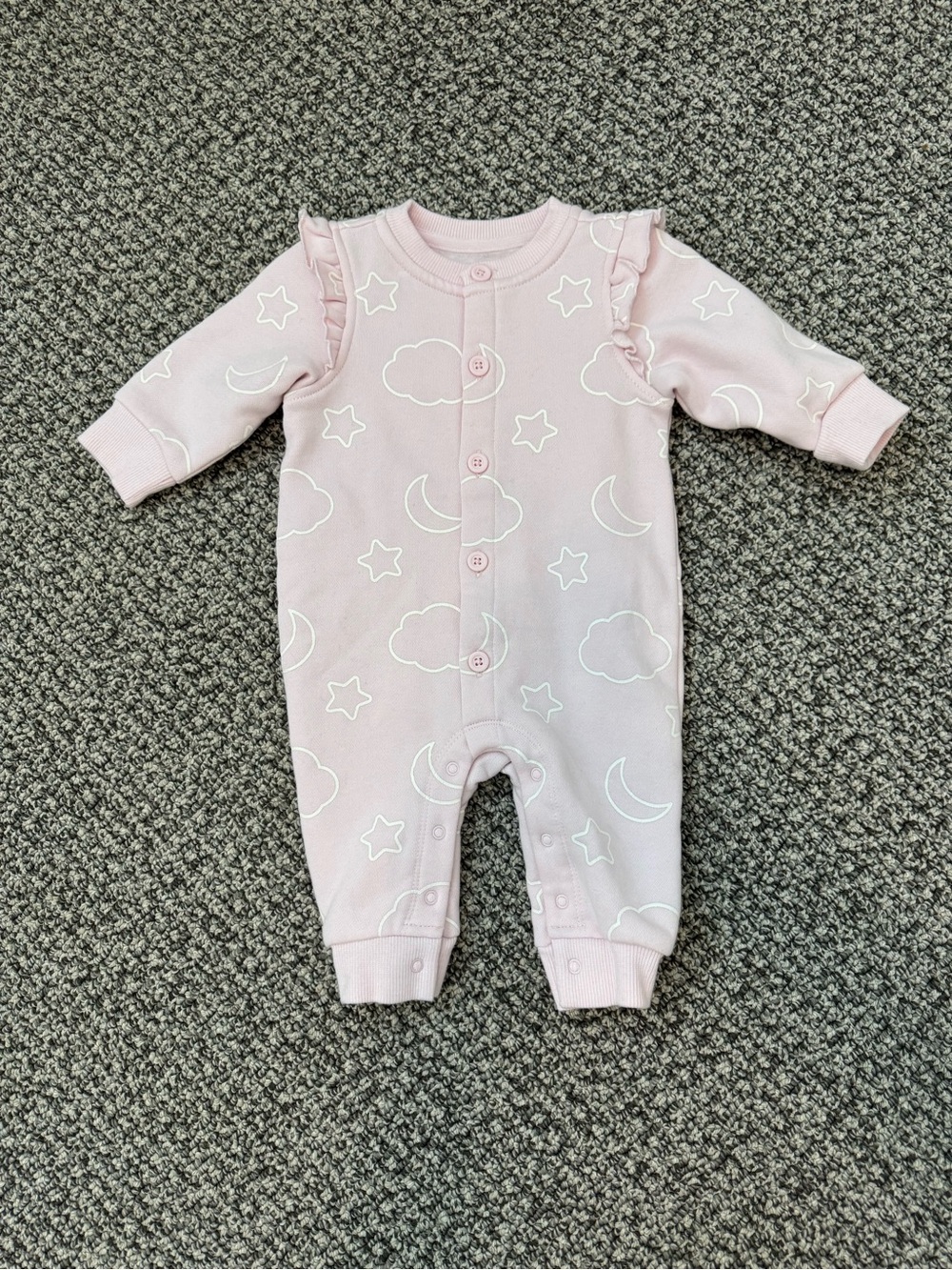 Baby Pink Footless Sweatsuit (NWOT)